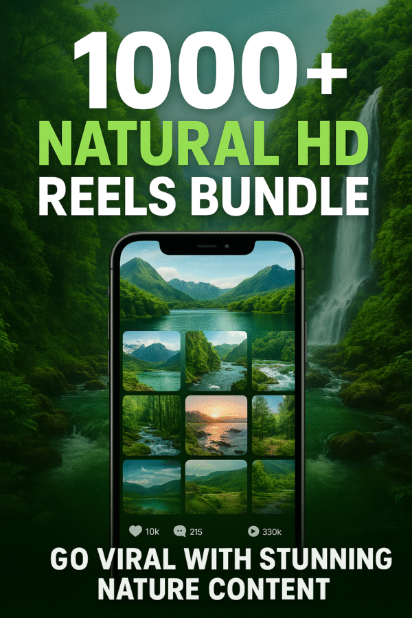 🌿 1000+ Natural HD Reels Bundle