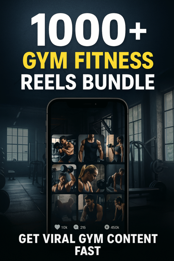 💪 1000+ Gym Fitness Reels Bundle