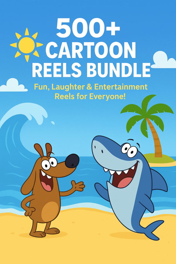 🎉 500+ Cartoon Reels Bundle – Fun, Laughter & Entertainment for Everyone! 🐶