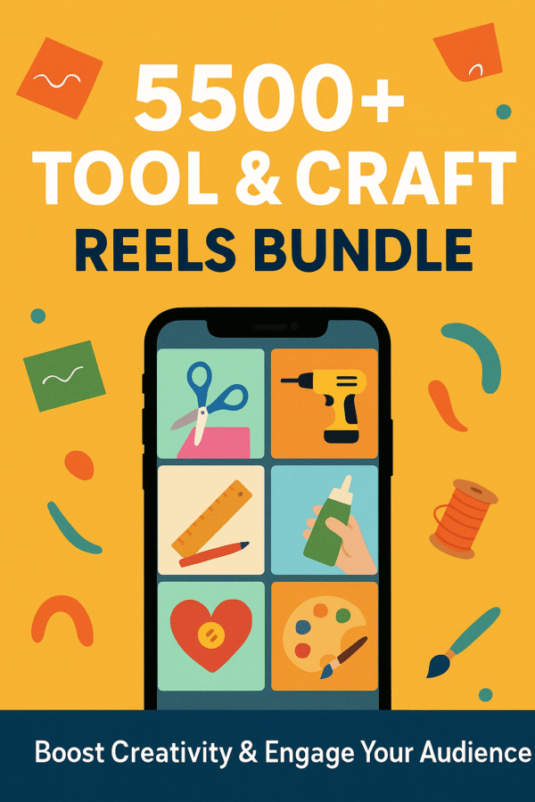 🛠️ 5500+ Tool & Craft Reels Bundle –  highly demand🎨✨